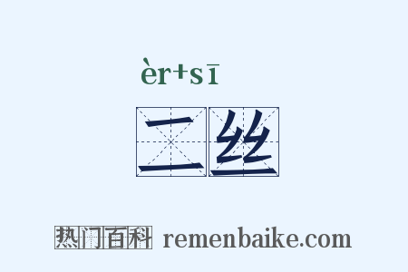二丝是什么意思的图片